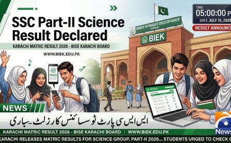 BSEK Karachi SSC Part-II Science Result 2026 Declared: Check Your Matric Science Group Result Now