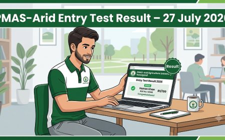 PMAS-Arid Entry Test Result 27 July 2026 – How to Check & Next Merit Steps