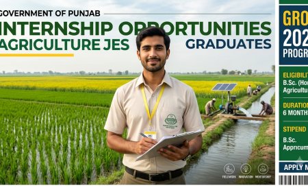 Punjab Agriculture Internship 2026: 1,500 Seats, Rs. 70,000 Stipend, Apply by 30 July