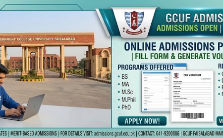 Government College University Faisalabad Admission Portal 2026 Is Live for Undergraduate Programs