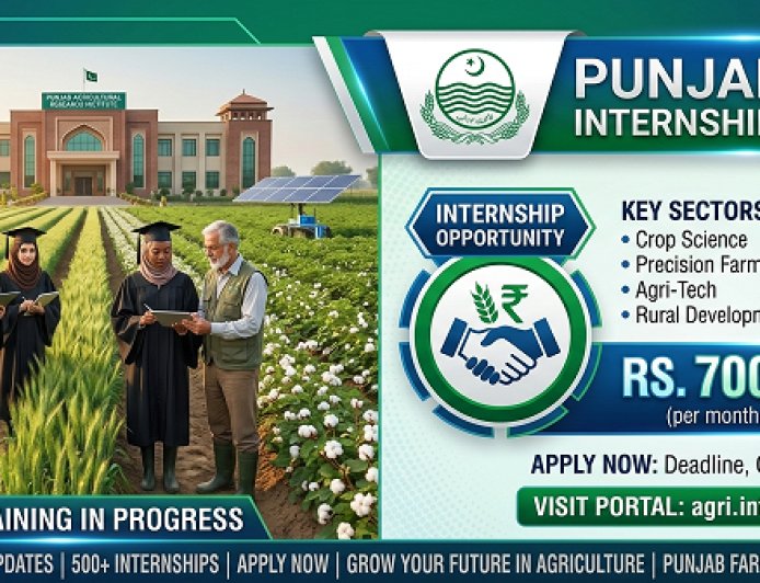 CM Punjab Agriculture Internship 2026: Rs. 70,000 Stipend for BSc (Hons) Agriculture Graduates