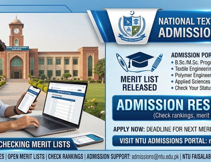 NTU Faisalabad Merit List 2026 Is Out: Check Your Name and Next Admission Steps