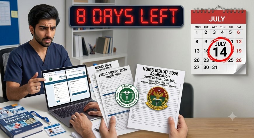 NUMS MDCAT 2026: Register by July 14 or Miss Army Medical College, CMH, and NUMS MBBS/BDS Seats