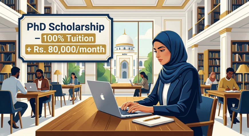 AIOU PhD Scholarships 2026 – Fully Funded with Rs. 80,000/month Stipend