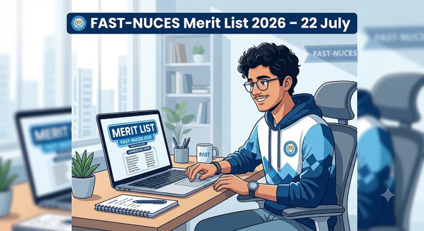 FAST-NUCES Merit List 2026: First List on 22 July, Fee Submission 27 July – 13 August, Classes from 17 August
