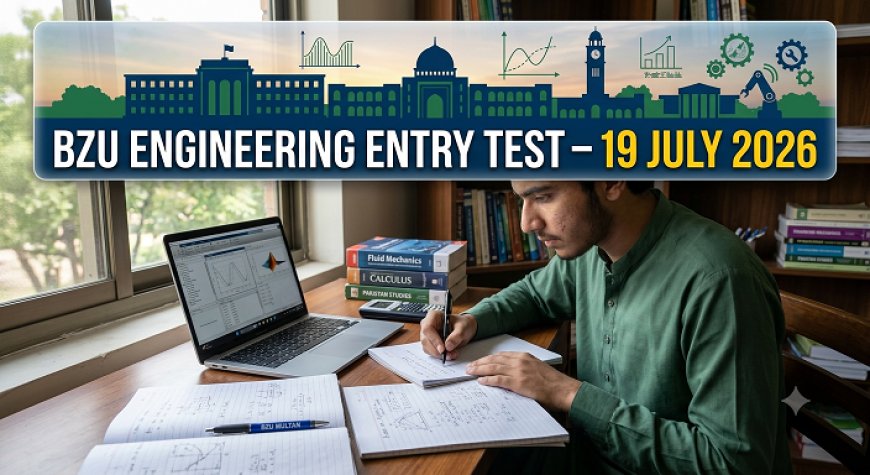 BZU Engineering Entry Test 2026: Additional Test on July 19 — Who Can Apply and How to Prepare