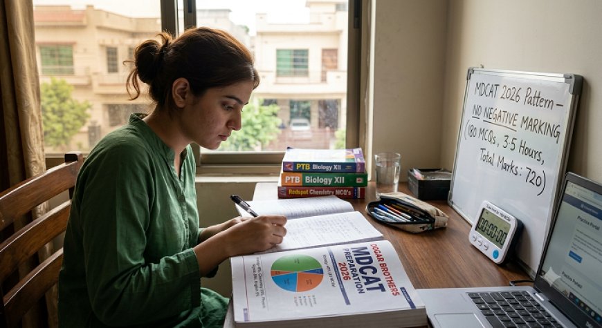 MDCAT 2026 Pattern: 180 MCQs, No Negative Marking, and Exact Subject Weightage (Biology 45%)