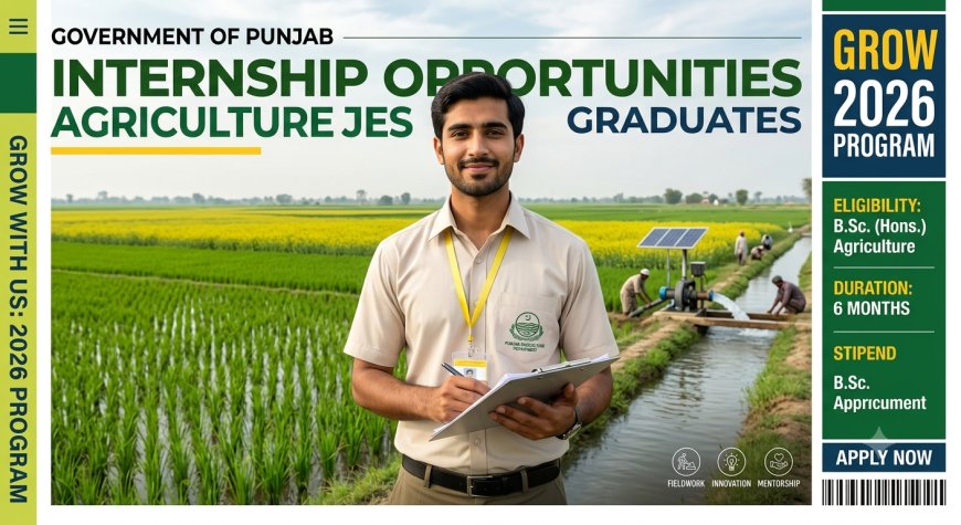 Punjab Agriculture Internship 2026: 1,500 Seats, Rs. 70,000 Stipend, Apply by 30 July