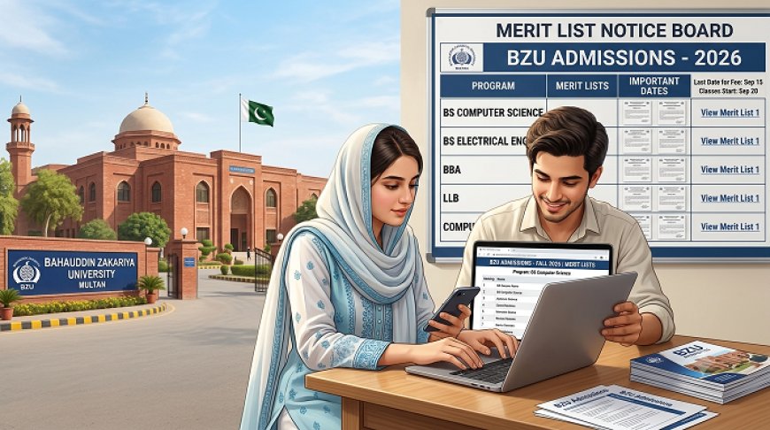 BZU Merit List 2026: BS and AD Lists Start July 23, Check Your Name Online