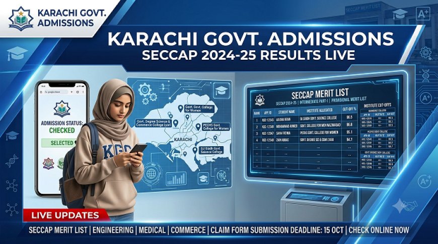 SECCAP Merit List 2026-27 Released: Check Karachi Class XI Admission Status by CNIC