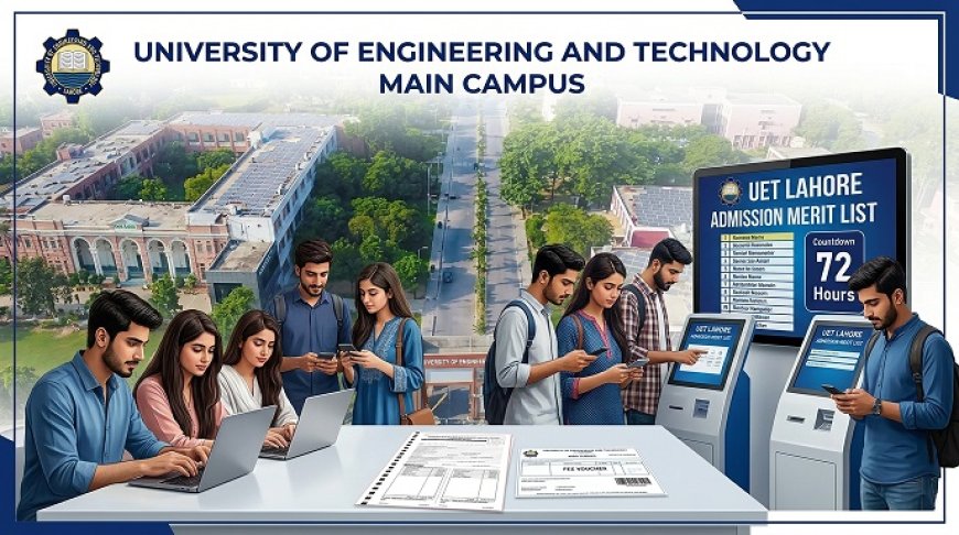 UET Lahore 1st Merit List 2026 Released: What Selected Students Must Do in the Next 72 Hours