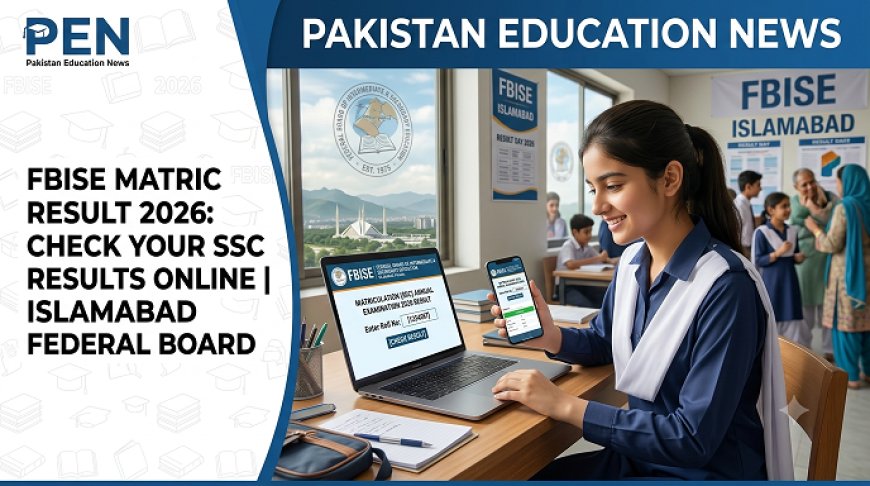 FBISE Matric Result 2026 Announced Today: Check SSC Part 1 & 2 Results Online at 11:15 AM