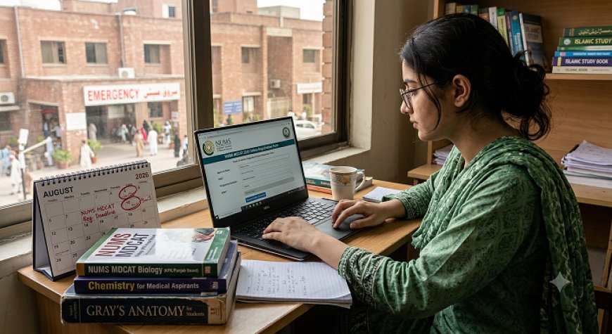 NUMS MDCAT 2026 Registration Closing Soon — Apply Before August 5