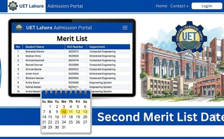 UET Lahore 2nd Merit List 2026 Expected Around August 6 After First List Confirmations