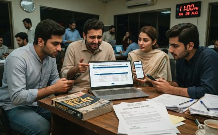Students waiting for the UET Lahore second merit list 2026 release at 11 PM