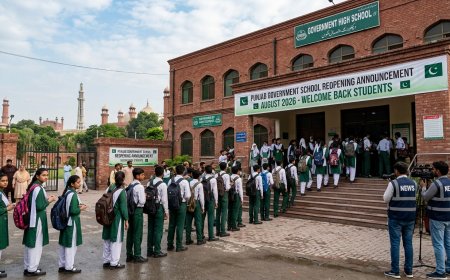 Punjab Schools Reopening Confirmed for August 24 — No Extension in Summer Holidays