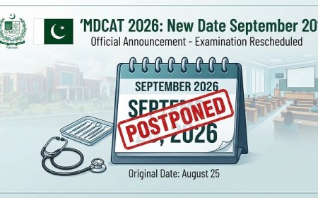 MDCAT 2026 Postponed to September 20: New Date Confirmed by PMDC — Admit Cards to Be Reissued