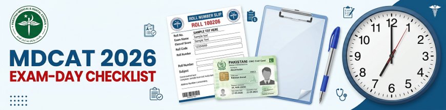 MDCAT 2026 Admit Card and Final Exam Instructions: PMDC Confirms August 16 Test Day Rules