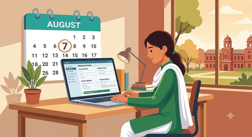 University of Gujrat Fall 2026 Admissions: August 7 Deadline, Full Merit List Schedule