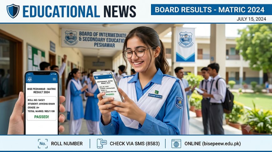 BISE Peshawar Matric Result 2026 Declared Today: Check by Roll Number