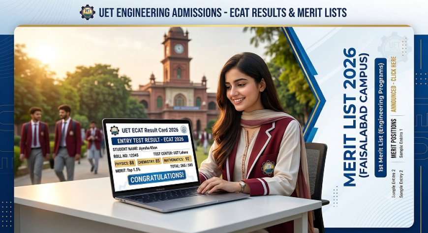 UET Lahore ECAT Result 2026 Announced: What It Means for Engineering Admissions