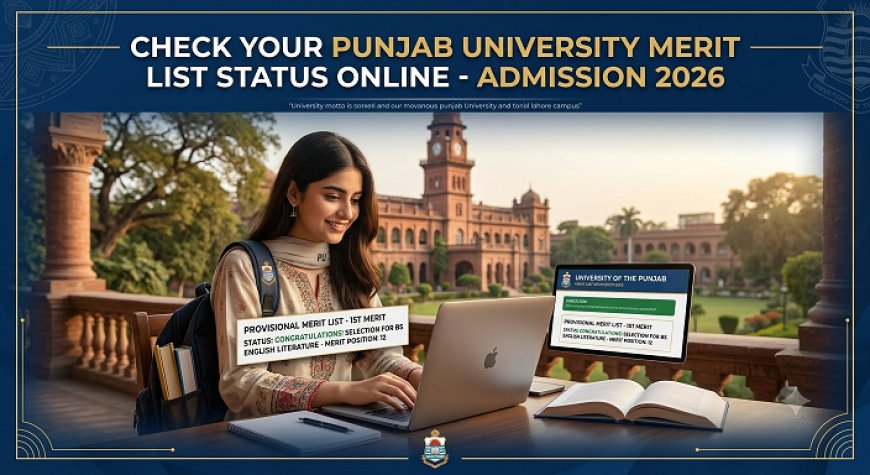 Punjab University Merit List 2026 Released: What Students Must Do Next