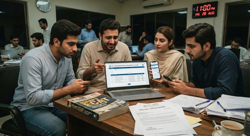 Students waiting for the UET Lahore second merit list 2026 release at 11 PM