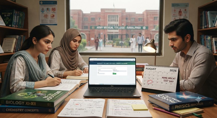 NUMS MDCAT 2026 Timeline: August 23 Test Date, Admit Card and Final Preparation