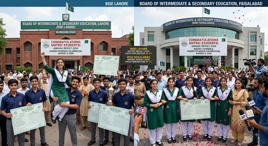 BISE Lahore & Faisalabad Matric Result 2026 Out — Check Your SSC Part 2 Marks Now