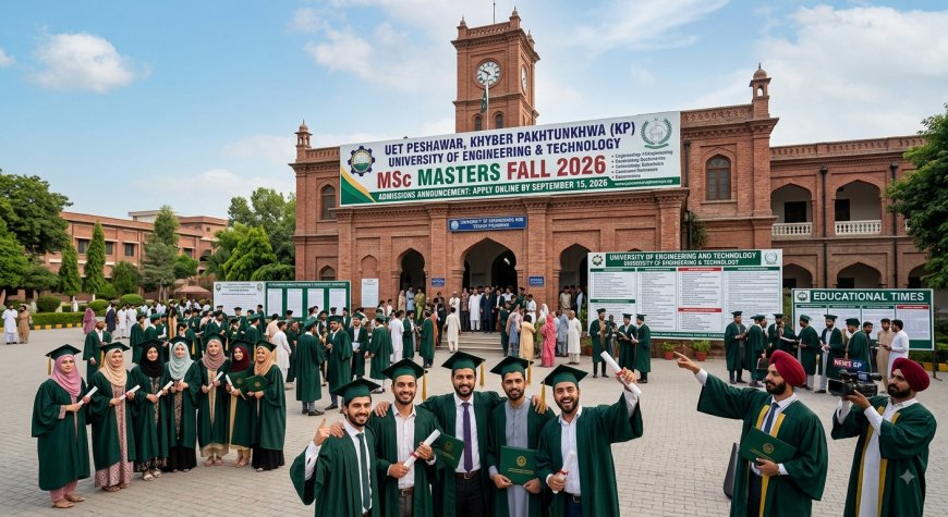 UET Peshawar Masters Admissions Open Fall 2026 — MSc Programs for Engineering Graduates