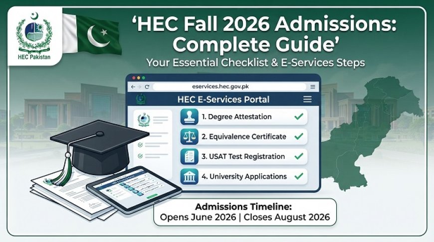 HEC Fall 2026 Undergraduate Admissions: Complete Guide to Equivalence, E-Portal & University Applications
