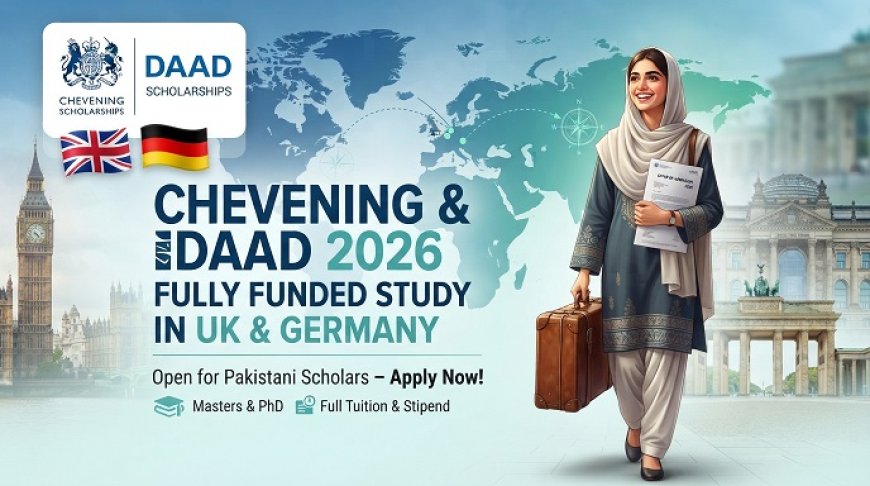 Chevening & DAAD Scholarships 2026: Fully Funded UK and Germany Opportunities for Pakistani Students