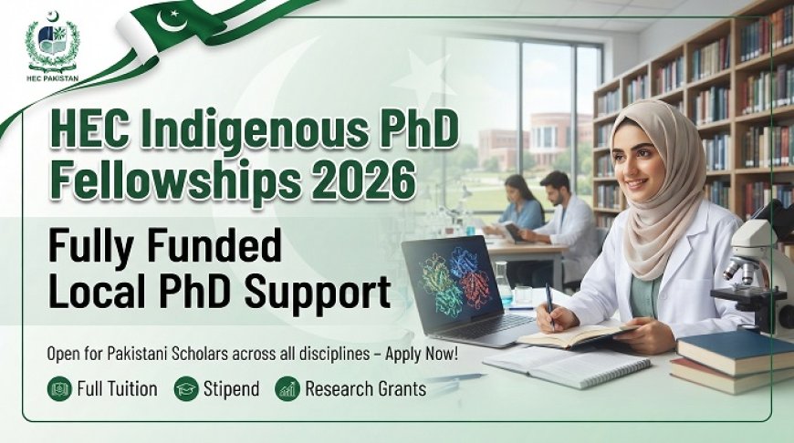 HEC Indigenous PhD Fellowships 2026: Eligibility, Benefits and How to Apply