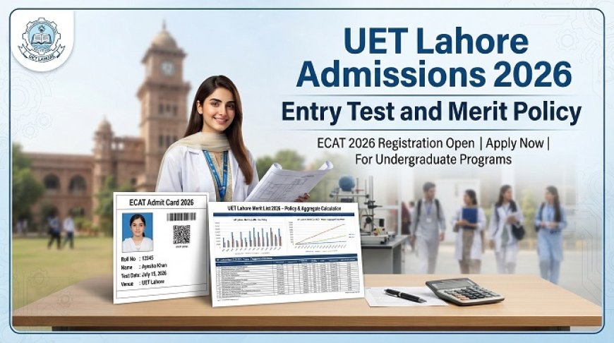 UET Lahore Admissions 2026: Entry Test, Aggregate Formula and Second-Phase Policy