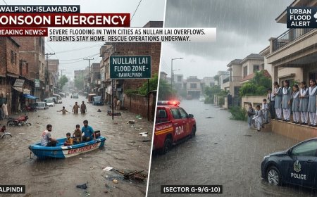 Islamabad School Closure: All Schools Closed in Rawalpindi & Islamabad Today (September 1) Due to Nullah Lai Floods