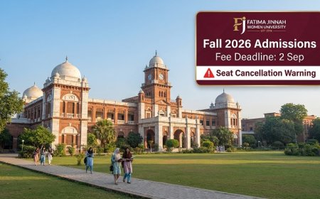 Fatima Jinnah Women University Fall 2026: Last Date for Fee Payment on September 2
