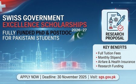 Swiss Government Excellence Scholarships 2026–27 for Pakistani Students: Fully Funded PhD and Postdoc Opportunities