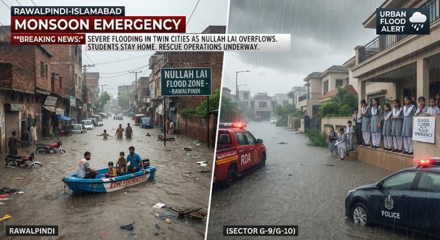 Islamabad School Closure: All Schools Closed in Rawalpindi & Islamabad Today (September 1) Due to Nullah Lai Floods