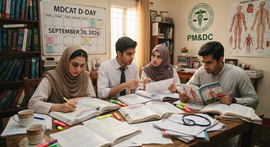 MDCAT 2026 Date Confirmed: September 20 — PM&DC Issues Final Guidelines, Admit Card Instructions