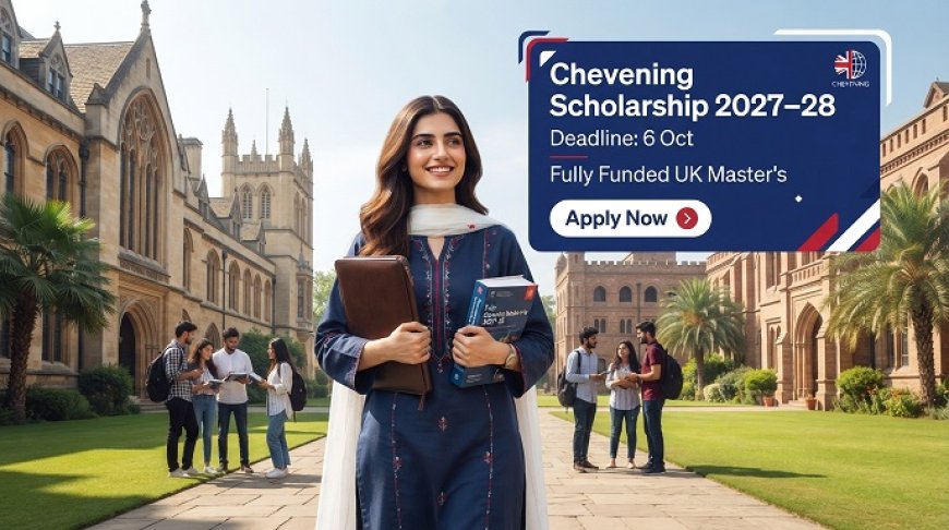 Chevening Scholarship 2027 Pakistan: October 6 Deadline, 2,800-Hour Work Experience Rule