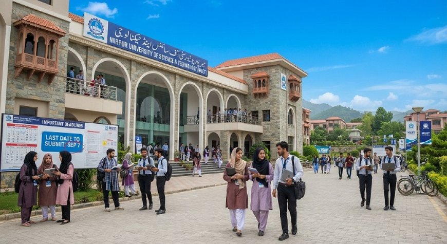 Last Chance: Mirpur University of Science and Technology Undergraduate Admissions Fall 2026 Now Open Till September 7 — Full Programme List Inside
