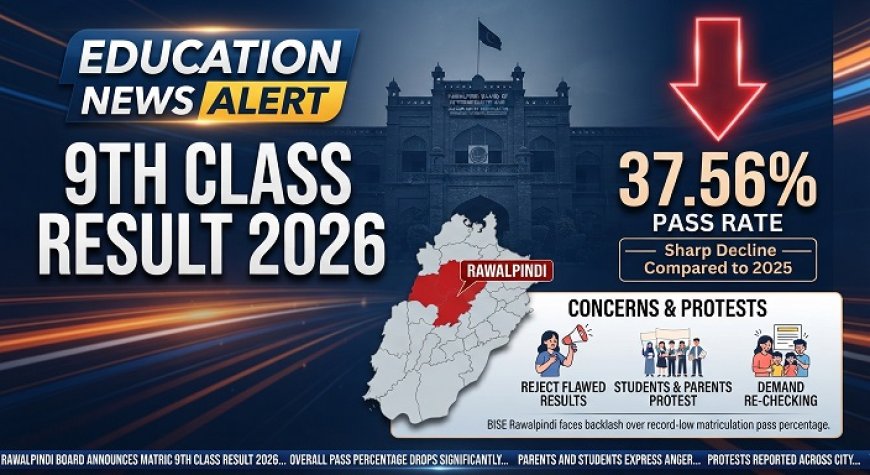 9th Class Result 2026 Rawalpindi: 76,015 Students Fail, 45,724 Pass — Calls for Re‑checking and Reforms
