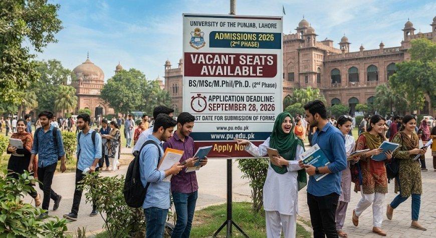 PU 2nd Phase Admission 2026: Apply for Vacant Seats by September 28